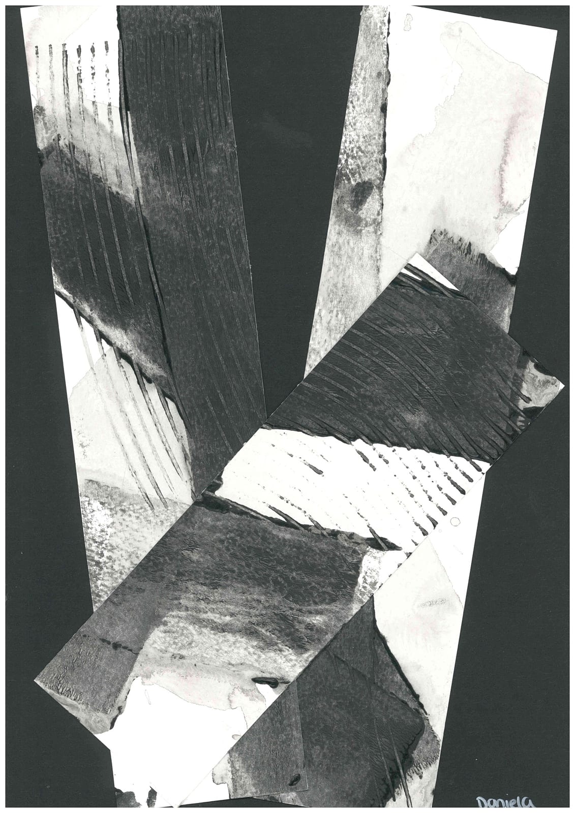 Collision, Chaos and Violent Geometry II, Mixed media on paper