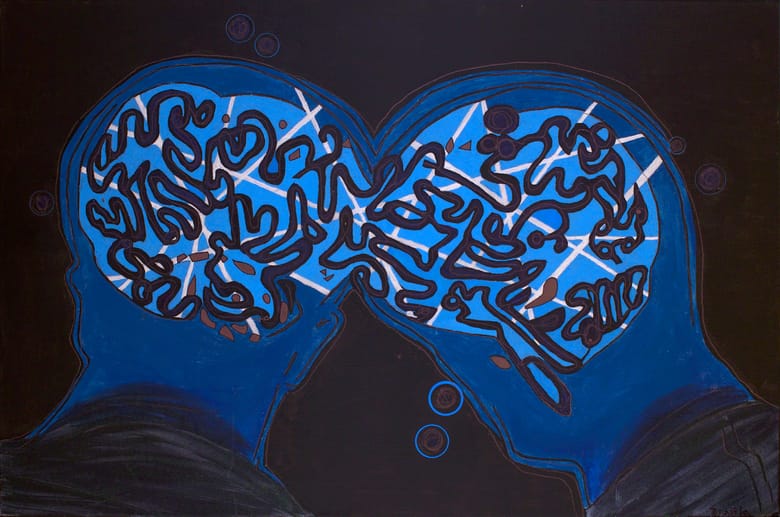 The Self Renegotiated, Acrylic on canvas