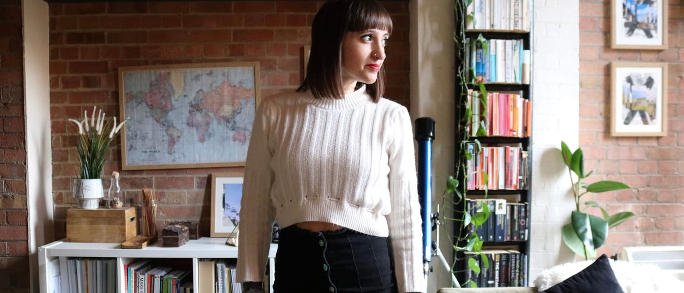 Daniela Costa in her London studio